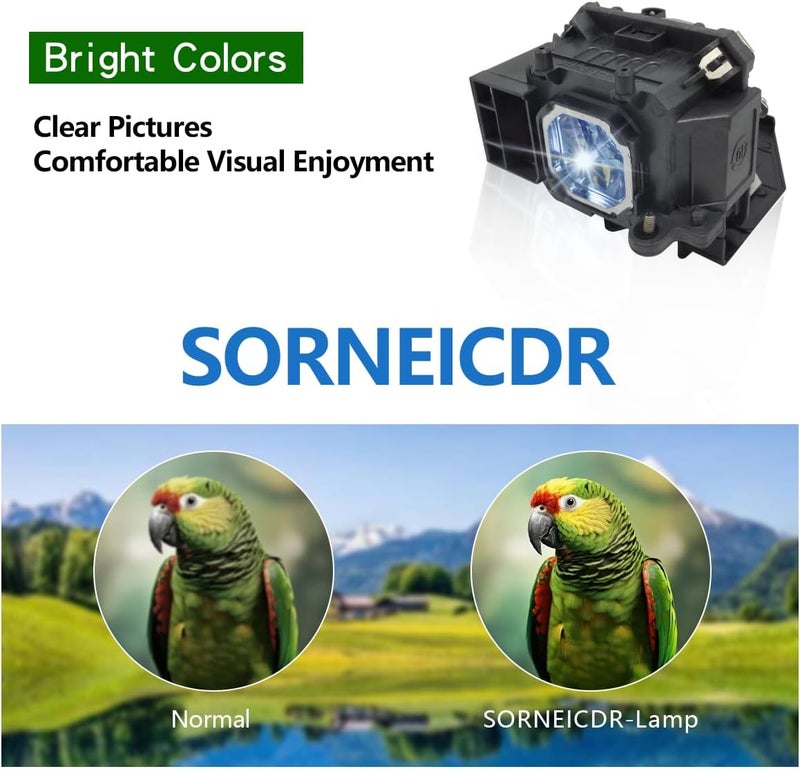 SORNEICDR NP15LP Replacement Projector Lamp Bulb Compatible with NEC M271X M300X M260X M260W, with Housing - Image 3